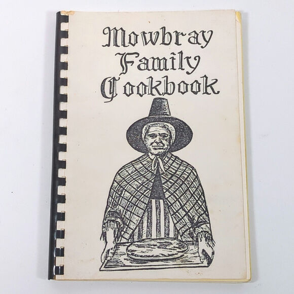 VTG Handmade Mowbray Family Cookbook 1979 Spiral Bound Typed Recipes Book - Picture 1 of 5